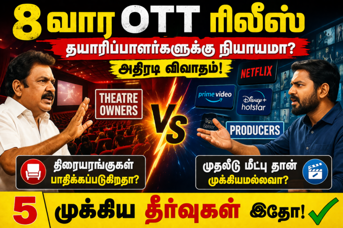 “8 வார ஓடிடி ரிலீஸ் விவகாரம் தியேட்டர் vs OTT”